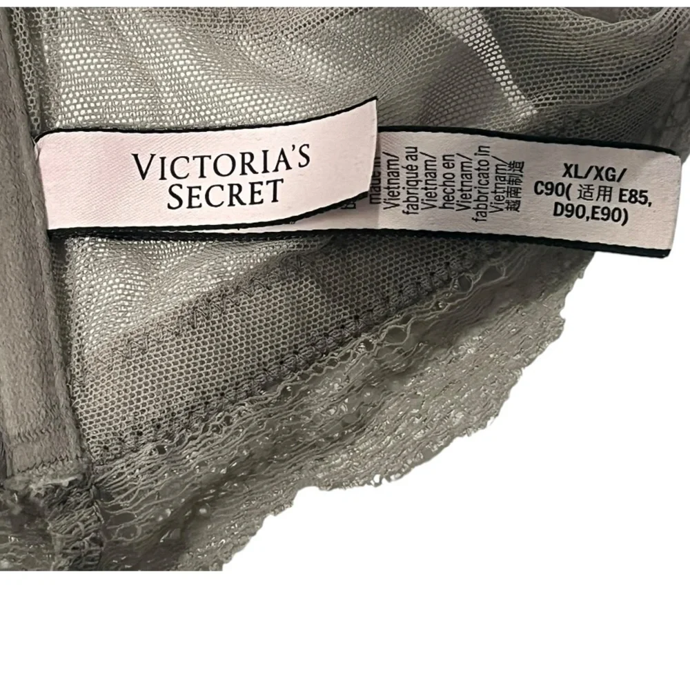 Victoria’s Secret XL front clasp grey lace bralette EUC - Picture 10 of 13